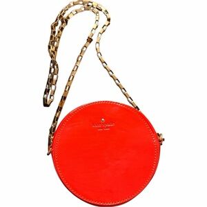 Kate Spade New York Normandy Park Circle Bag, Red Patent Leather Vintage Rare